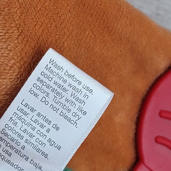 Reindeer Plush Baby Lovey Modern Baby Rattle Teether Moose Security Blanket - Picture 9 of 9